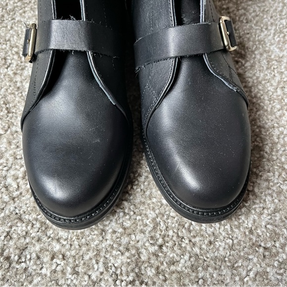 NEW Maje Leather Ankle Boots Black 39 - Picture 5 of 12